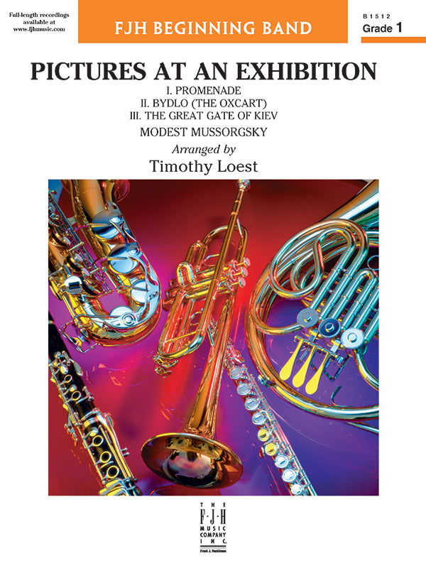 Pictures at an Exhibition - Grade 1 - Concert Band Conductor Score & Parts (Digital Download)