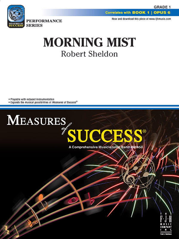 Morning Mist - Concert Band Conductor Score & Parts (Digital Download)