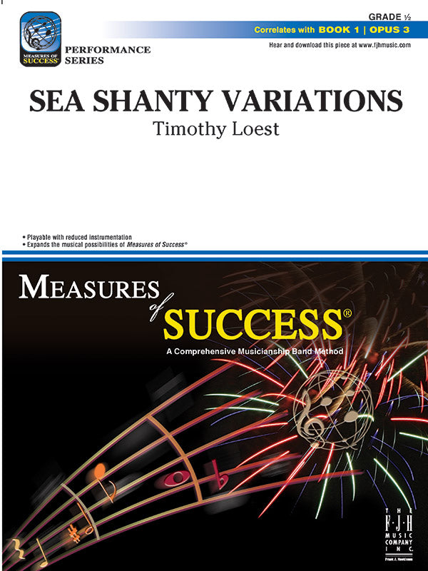 Sea Shanty Variations - Concert Band Conductor Score & Parts (Digital Download)