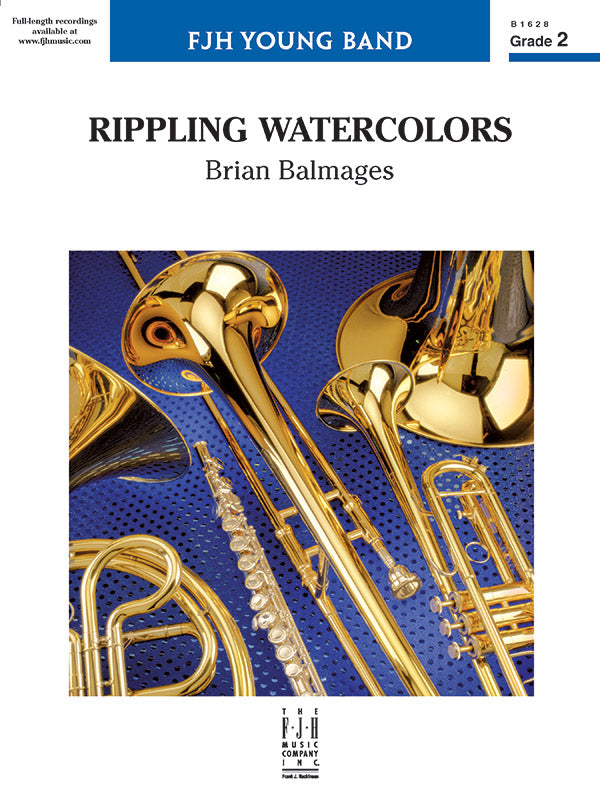 Rippling Watercolors - Grade 2 - Concert Band Conductor Score & Parts (Digital Download)