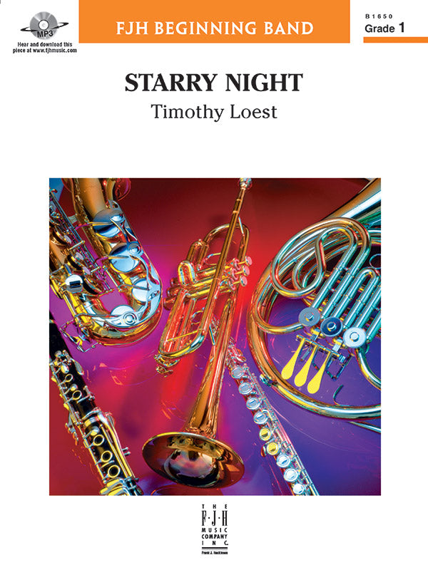 Starry Night - Concert Band Conductor Score & Parts (Digital Download)