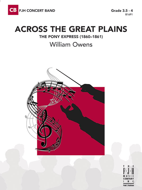 Across The Great Plains - Concert Band Conductor Score & Parts (Digital Download)