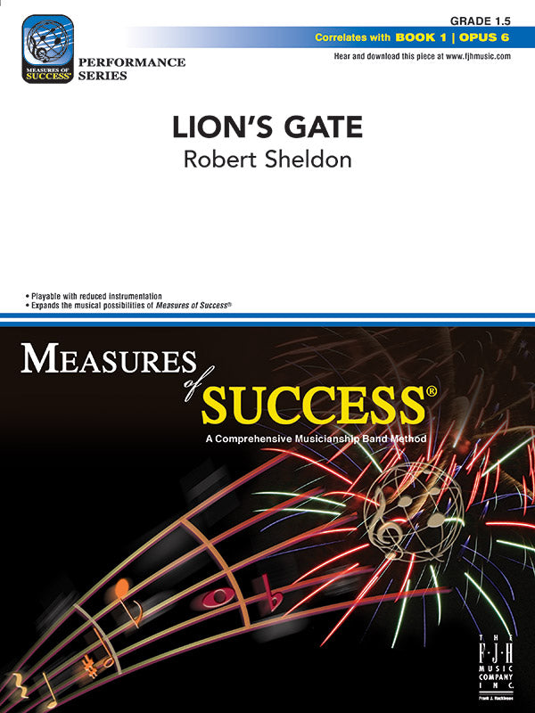 Lion's Gate - Concert Band Conductor Score & Parts (Digital Download)