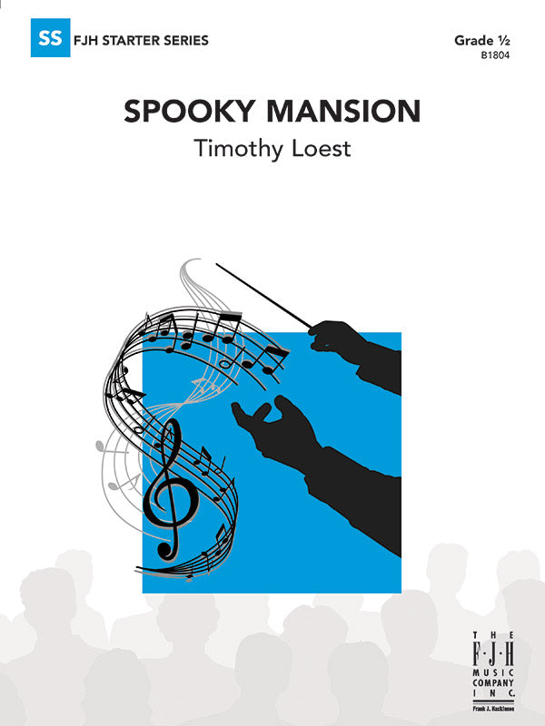 Spooky Mansion - Concert Band Conductor Score & Parts (Digital Download)