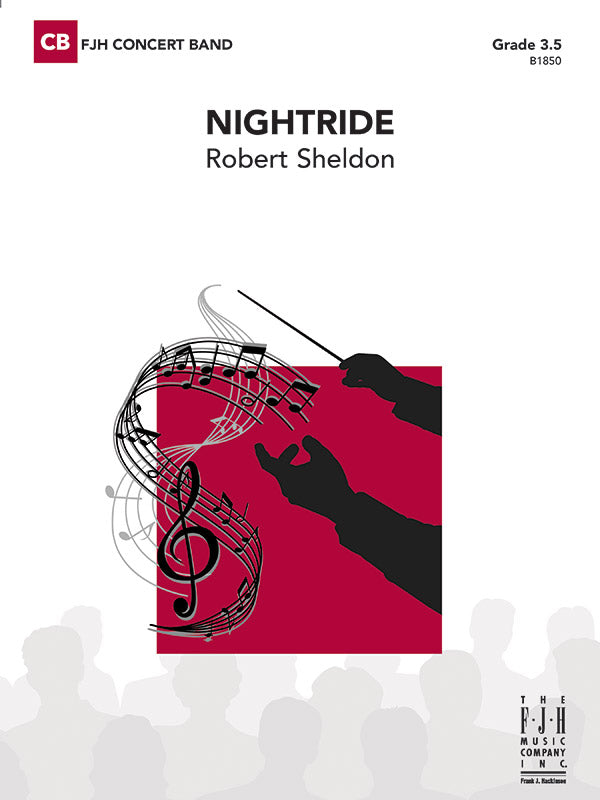 Nightride - Concert Band Conductor Score & Parts (Digital Download)