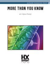 More Than You Know - Jazz Ensemble Conductor Score & Parts (Digital Download)