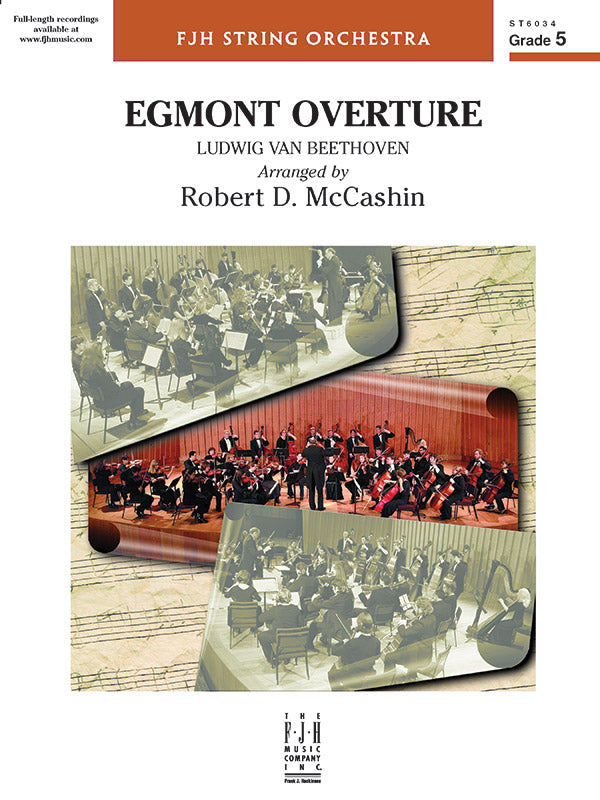 Egmont Overture - String Orchestra Conductor Score & Parts (Digital Download)