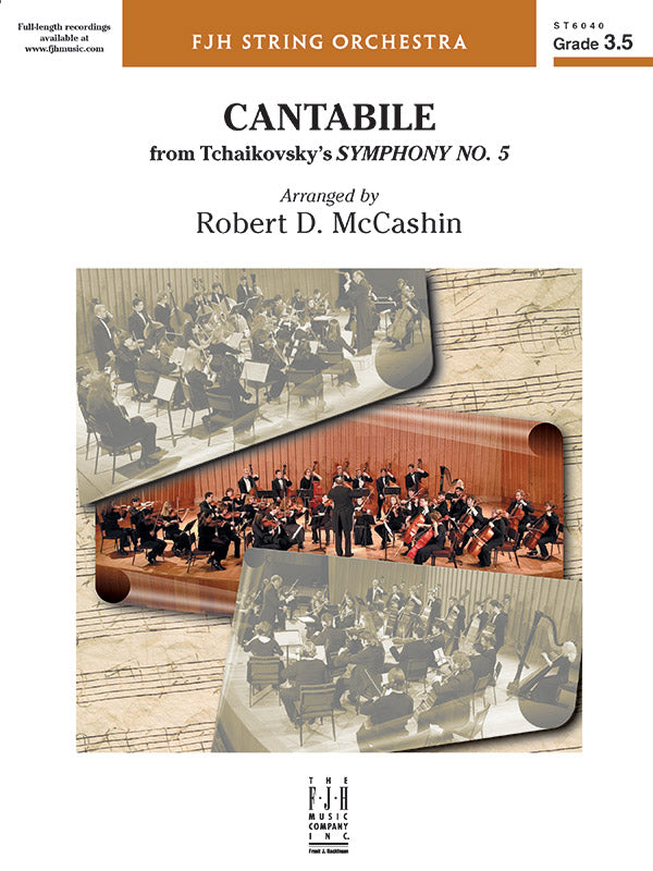 Cantabile (from Tchaikovsky's Symphony No. 5) - String Orchestra Conductor Score & Parts (Digital Download)