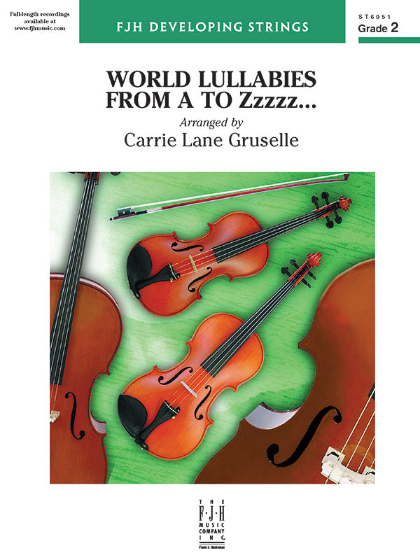 World Lullabies from A to Zzzzz... - String Orchestra Conductor Score & Parts (Digital Download)
