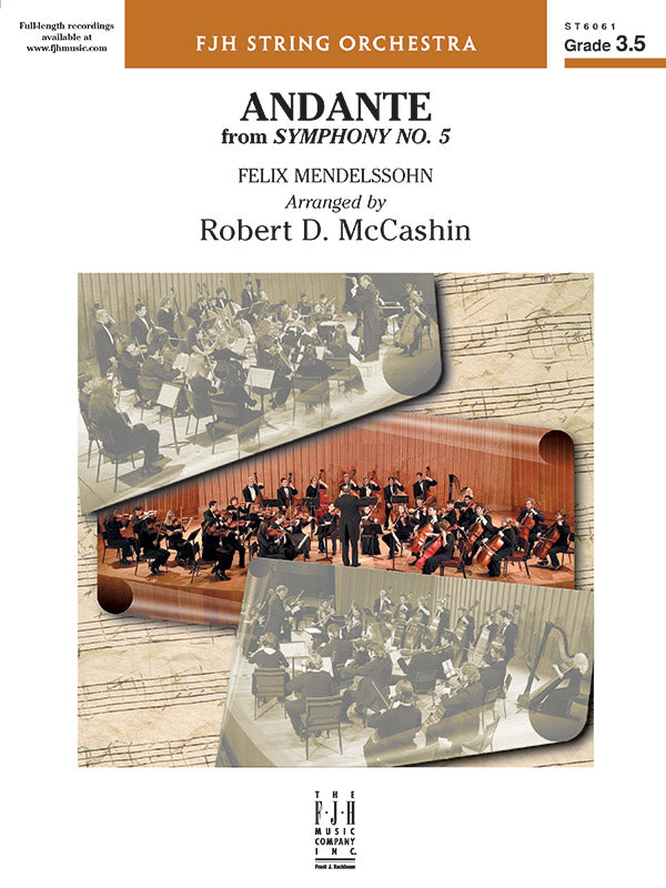 Andante from Symphony No. 5 - String Orchestra Conductor Score & Parts (Digital Download)