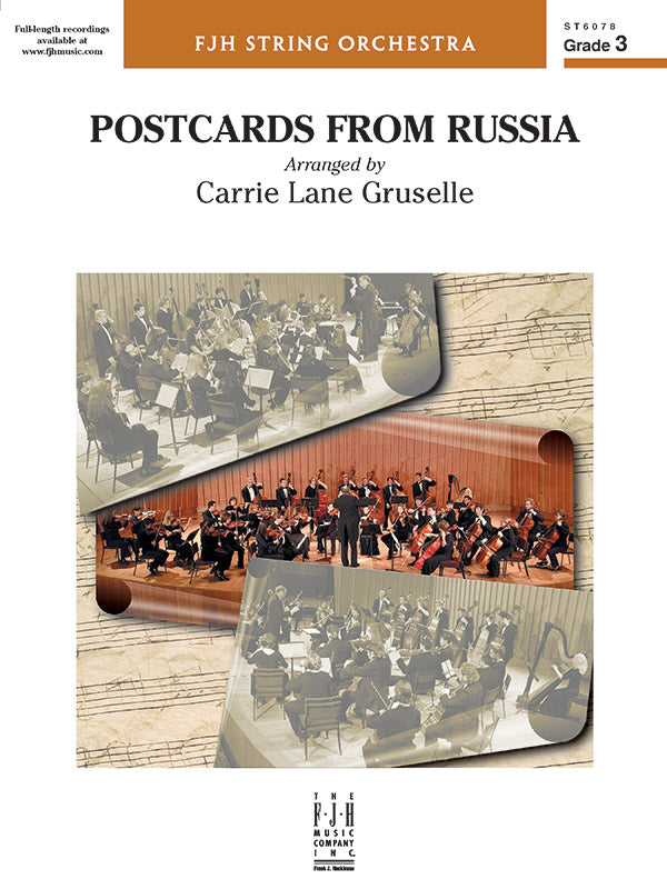 Postcards from Russia - String Orchestra Conductor Score & Parts (Digital Download)