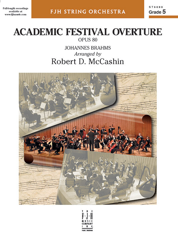 Academic Festival Overture, Opus 80 - String Orchestra Conductor Score & Parts (Digital Download)