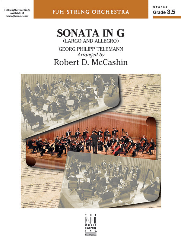 Sonata in G - String Orchestra Conductor Score & Parts (Digital Download)