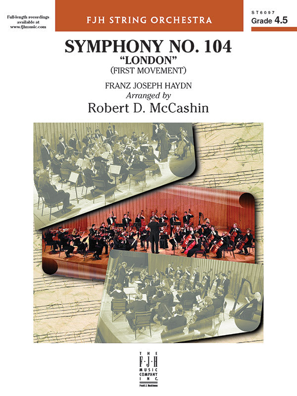Symphony No. 104 "London" (First Movement) - String Orchestra Conductor Score & Parts (Digital Download)