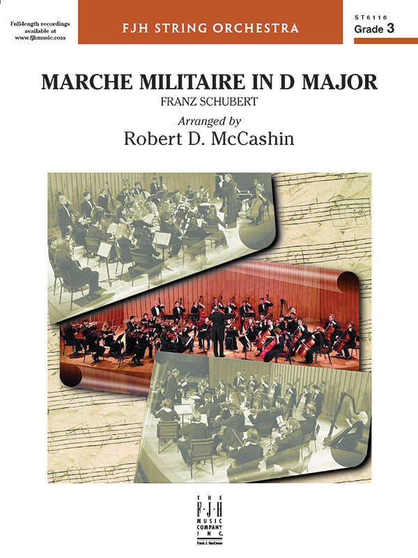 Marche Militaire in D Major - String Orchestra Conductor Score & Parts (Digital Download)