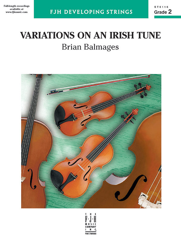 Variations on an Irish Tune - String Orchestra Conductor Score & Parts (Digital Download)
