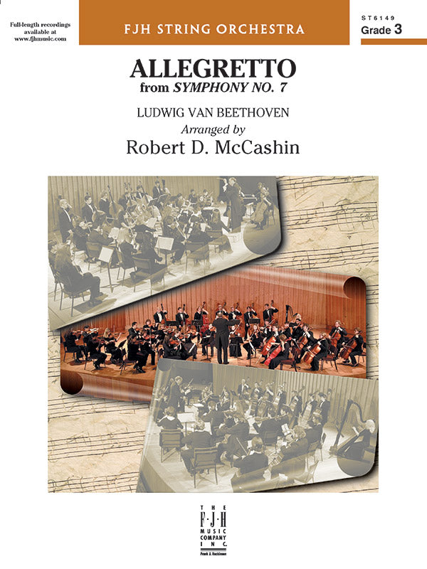 Allegretto (from Beethoven's Symphony No. 7) - String Orchestra Conductor Score & Parts (Digital Download)