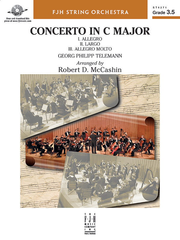 Concerto in C Major - String Orchestra Conductor Score & Parts (Digital Download)