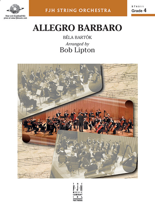 Allegro Barbaro - String Orchestra Conductor Score & Parts (Digital Download)