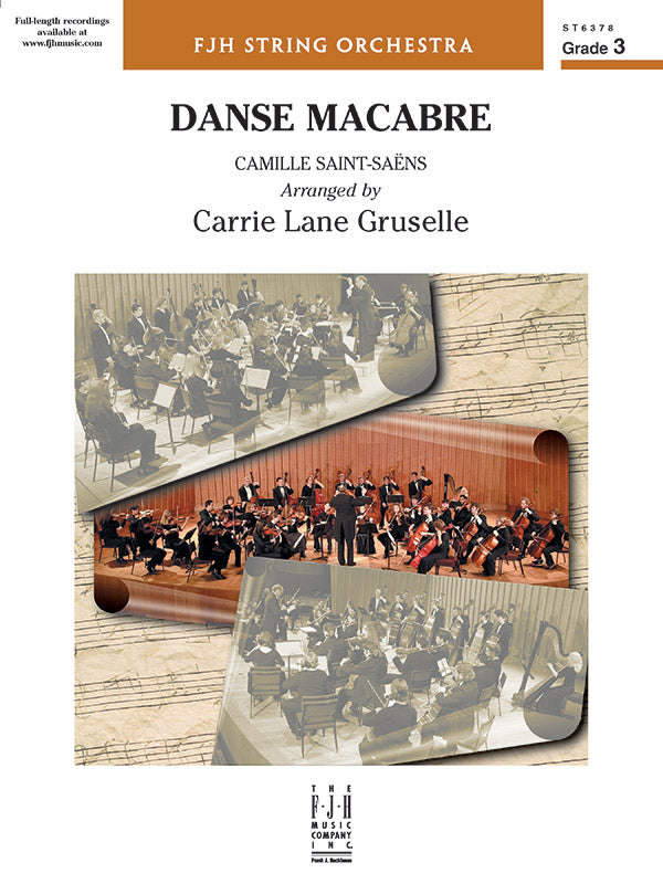 Danse Macabre - Grade 3 - String Orchestra Conductor Score & Parts (Digital Download)