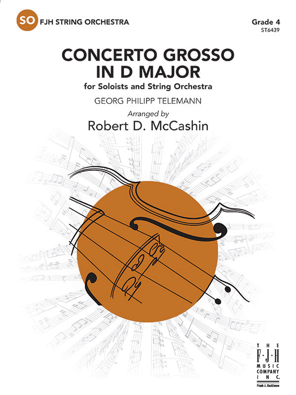 Concerto Grosso in D Major - String Orchestra Conductor Score & Parts (Digital Download)