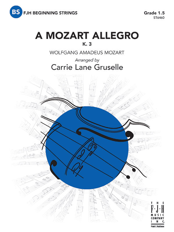 A Mozart Allegro - String Orchestra Conductor Score & Parts (Digital Download)