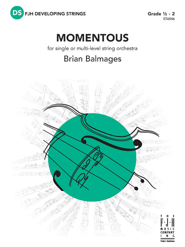 Momentous (for single or multi-level string orchestra) - String Orchestra Conductor Score & Parts (Digital Download)