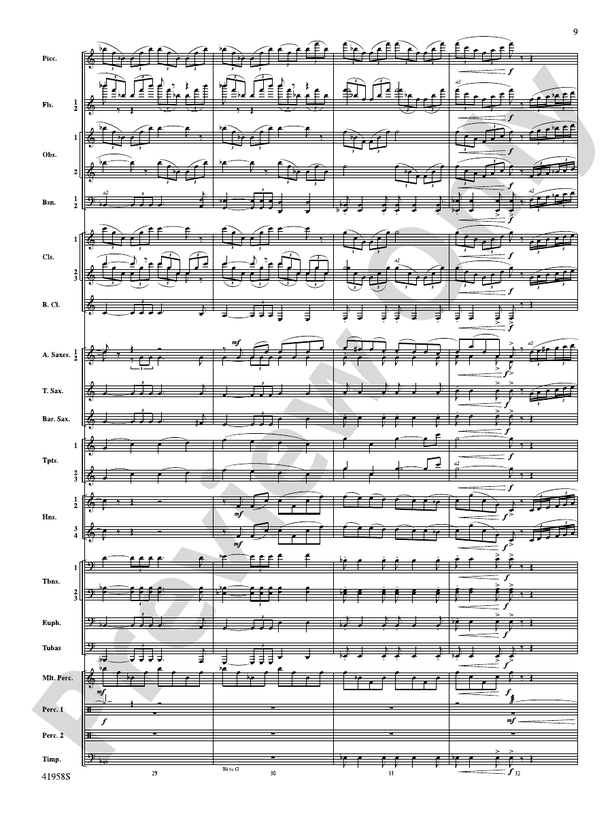 God's Country - Concert Band Conductor Score & Parts (Digital Download)