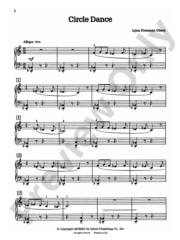Circle Dance - Piano Solo (Digital Download)