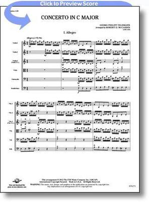 Concerto in C Major - Robert D. McCashin FJH Music Company Score/Parts