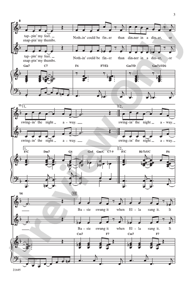 A Jazz Trio - 2-Part Choral Octavo (Digital Download)