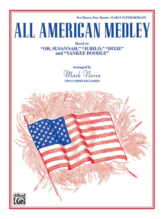 All American Medley: Based on "Oh, Susannah", "Jubilo", "Dixie" and "Yankee Doodle" - 2 Pianos, 4 Hands (Digital Download)