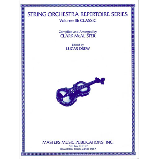 String Orchestra Repertoire Series Volume 3 Classical - Score M2279SC