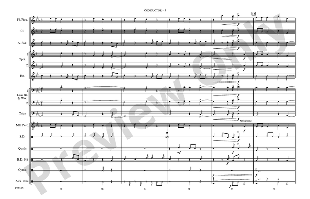 Leave the Door Open – Marching Band Conductor Score & Parts (Digital Download)