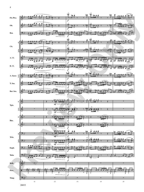 Military Polonaise - Concert Band Conductor Score & Parts (Digital Download)
