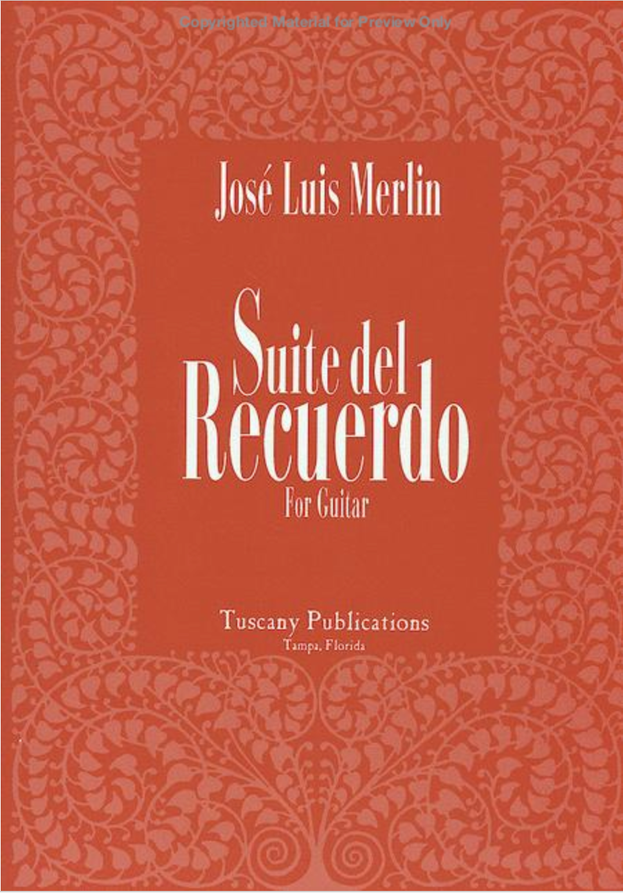 Merlin - Suite del Recuerdo - Classical Guitar Solo Tuscany 494-01783