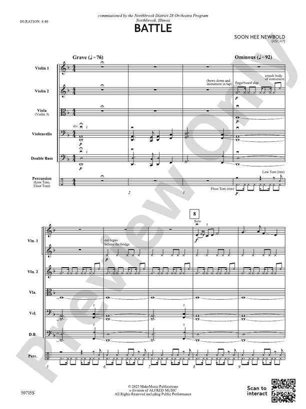 Battle – String Orchestra Conductor Score & Parts (Digital Download)