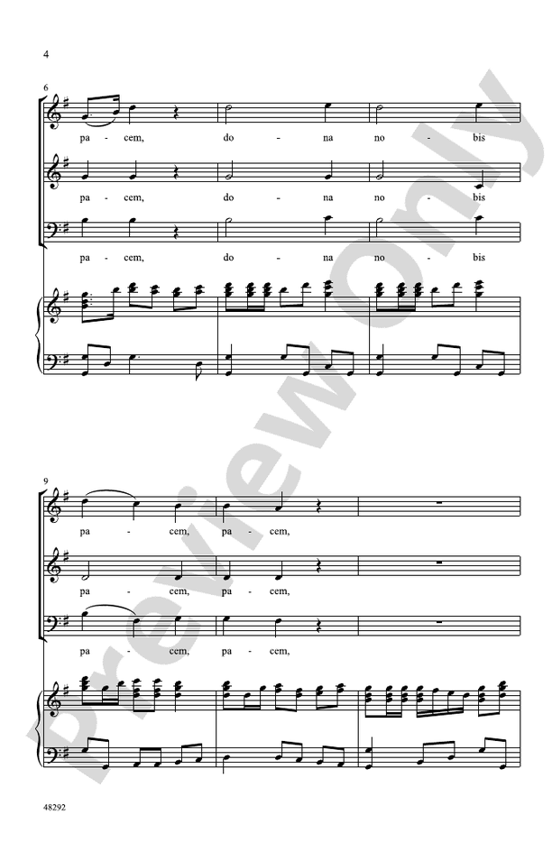 Dona Nobis Pacem - Arr. Patrick M Liebergen – SAB Choral Octavo (Digital Download)