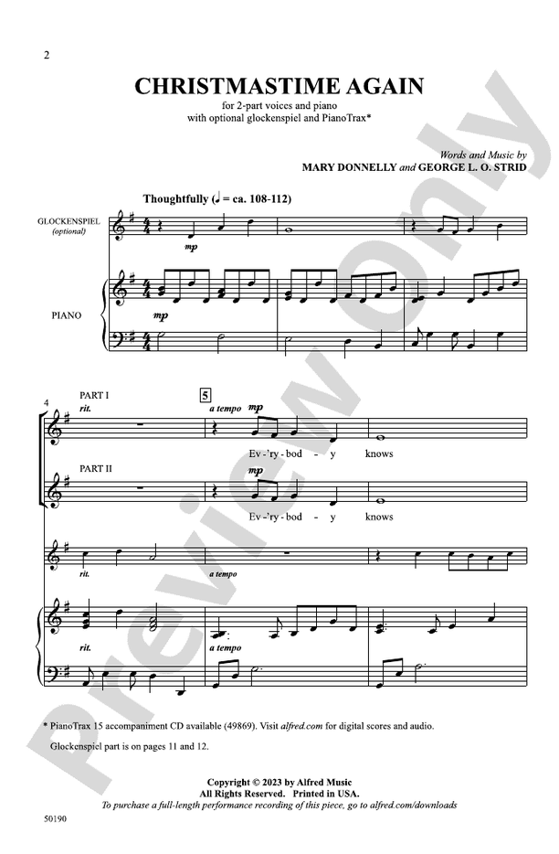 Christmastime Again - 2 Part Treble Choral Octavo (Digital Download)