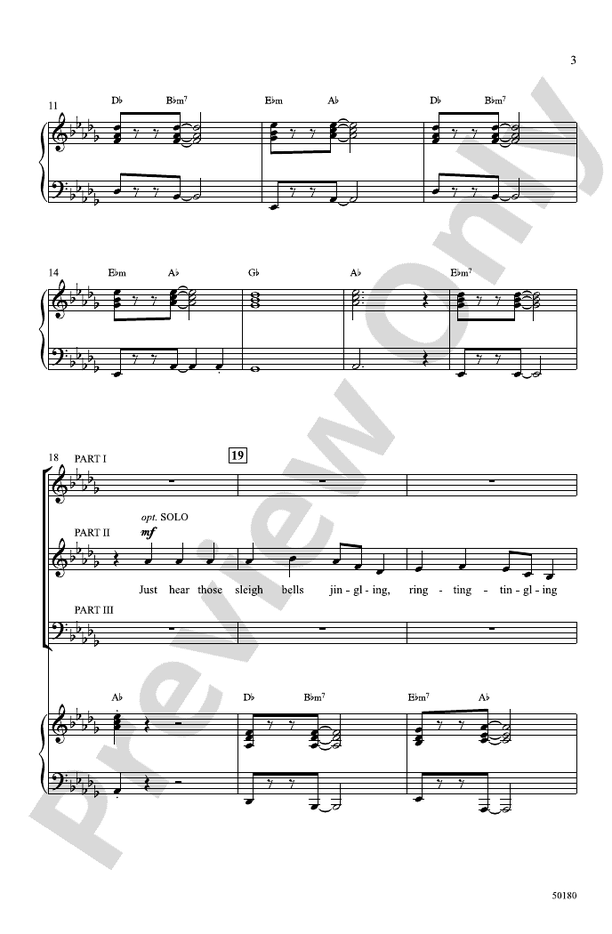 Sleigh Ride - 3-Part Mixed Choral Octavo (Digital Download)