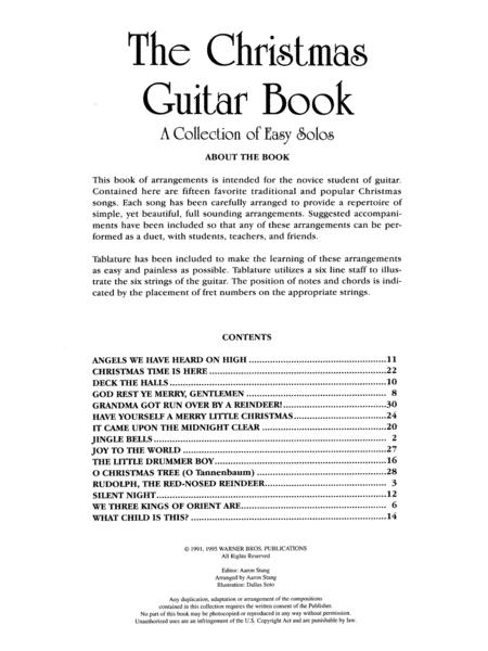 CHRISTMAS GUITAR BOOK - AARON STANG - Warner Bros