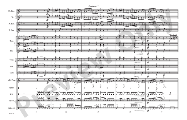 The Cowboys – Marching Band Conductor Score & Parts (Digital Download)