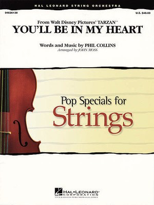 You'll Be in My Heart (from Tarzan) - John Moss Hal Leonard Score/Parts