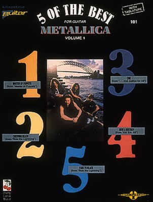 Metallica - 5 of the Best Vol. 1 - Guitar Cherry Lane Music Guitar TAB with Lyrics & Chords