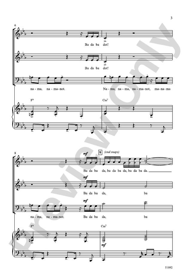 Beethoven's Fifth - 3 Part Mixed Choral Octavo (Digital Download)