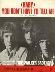 (Baby) You Don't Have To Tell Me - The Walker Brothers - PVG (Digital Download)