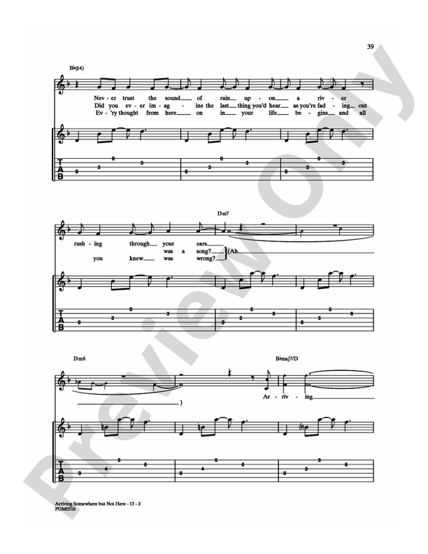 Arriving Somewhere But Not Here - Guitar TAB (Digital Download)