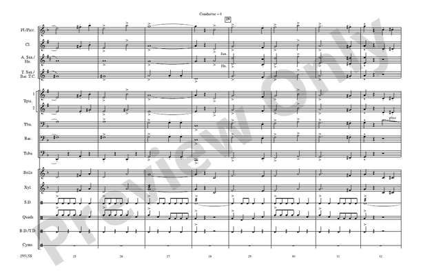 You're a Grand Old Flag / America, the Beautiful – Marching Band Conductor Score & Parts (Digital Download)