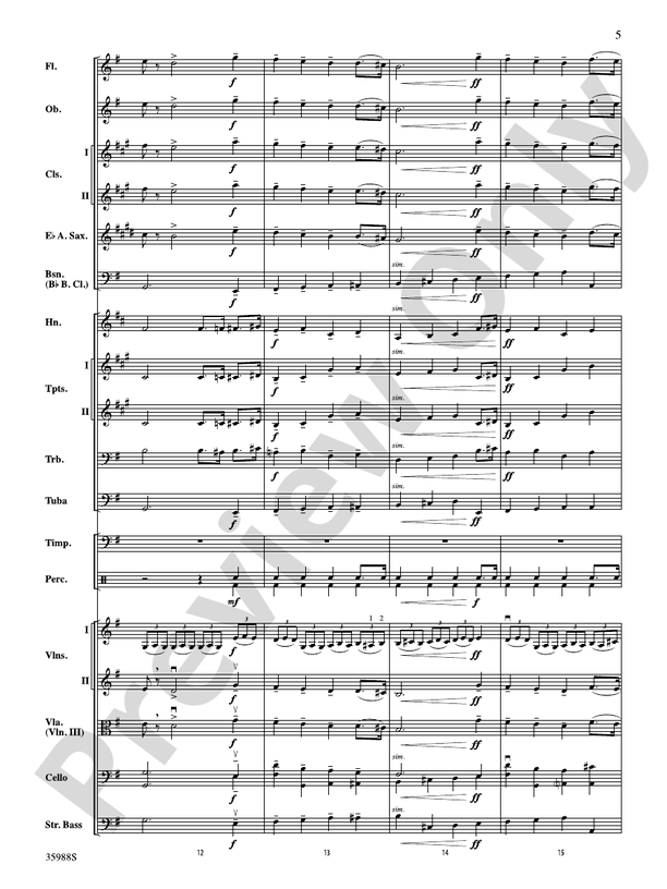 Symphony No. 5 (Finale) – Ful Orchestra Conductor Score & Parts (Digital Download)