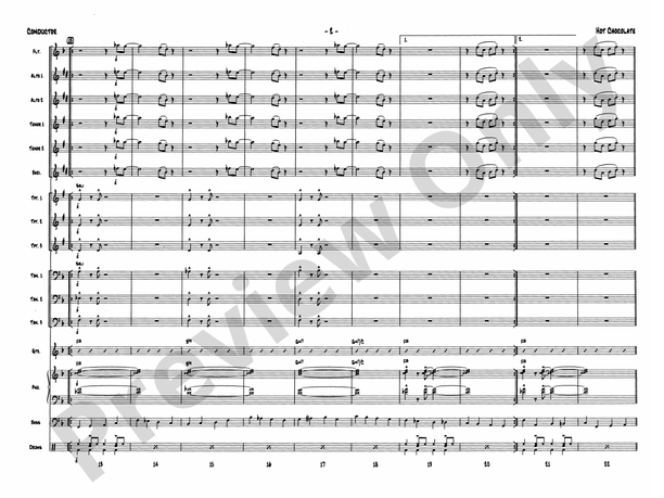 Hot Chocolate (from The Polar Express) - Jazz Ensemble Conductor Score & Parts (Digital Download)